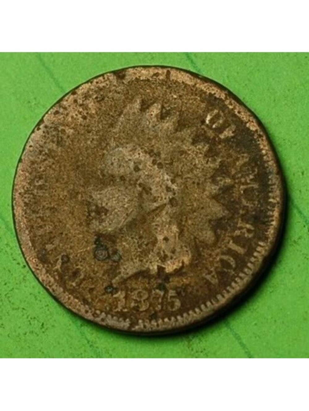 X66 1875 Indian Head Cent Penny 1c - Check Out Our eBay Store - old coin money